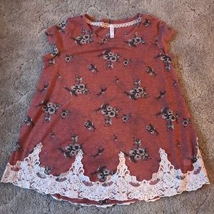 Floral Babydoll Tee